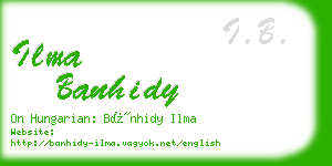 ilma banhidy business card